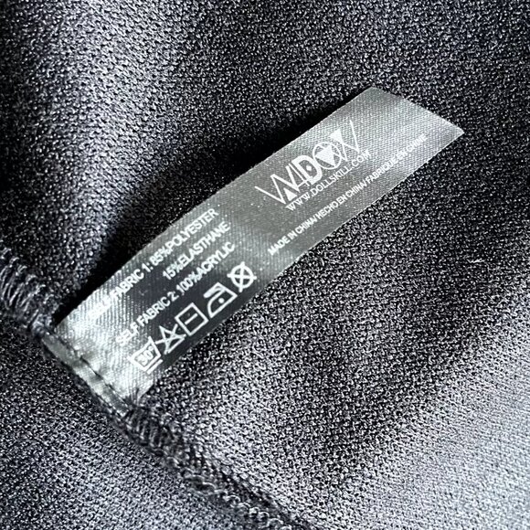 Widow (Dolls Kill) Forever Nocturnal Knit Duster Faux Fur Women's Size Large - Picture 10 of 10